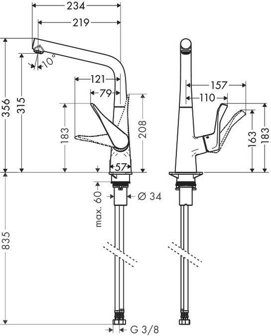 Baños y fontanería Hansgrohe 14823000