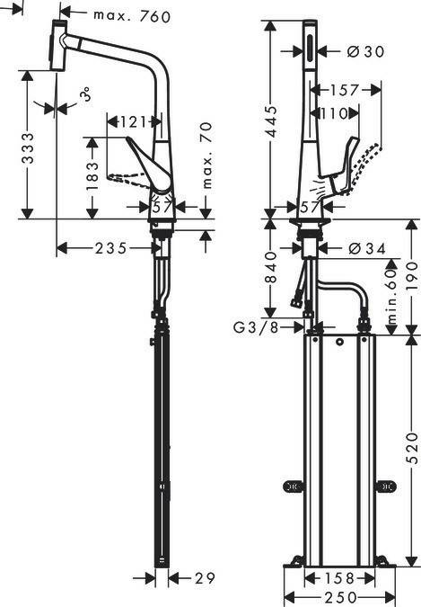 Hansgrohe Metris Select 320 (73816800) Baños y fontanería